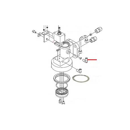 RACCORD EN L PORTE GICLEUR 1/8 ORIGINE SIMONELLI - FQ6253