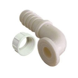 FITTING PLASTIC ELBOW 3/4 F WITH CONNECTOR REEDED 11MM 