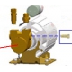 POMPA 100L/H ROTOR FEM. ORIGIN - RKQ641