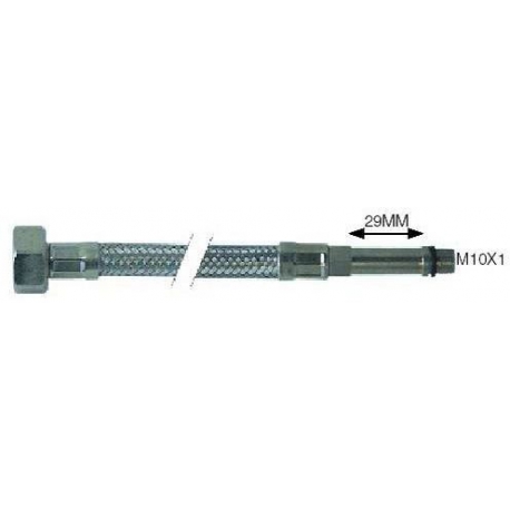 FLEXIBLE COLONNE LONGUE L:400MM INOX 3/8F-M10X1 - TIQ2170