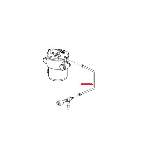 TUYAU CHAUDIERE ROBINET DECHAR ORIGINE SPAZIALE - FCQ432