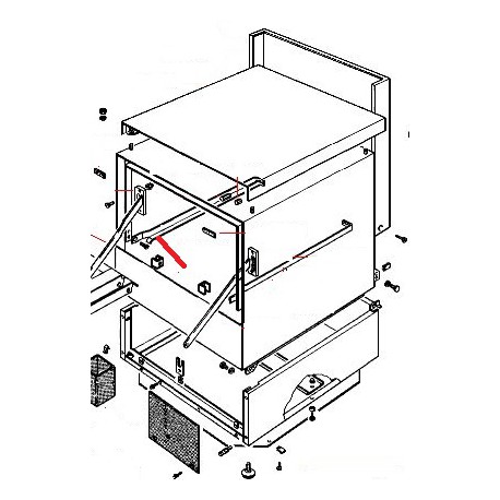 GUIDE GAUCHE LT365-LS385 ORIGINE RANCILIO - ENQ958