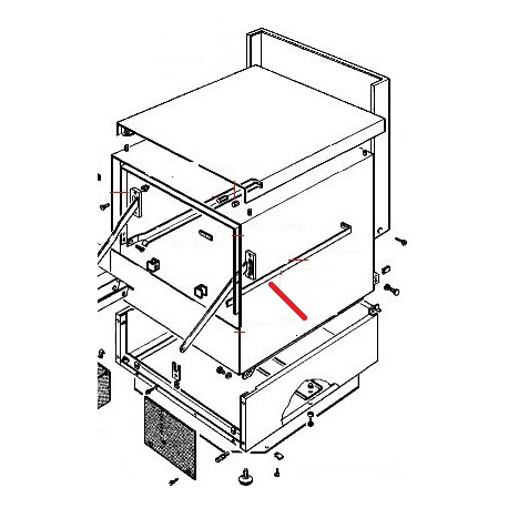 GUIDE DROIT LS605 ORIGINE RANCILIO - ENQ951