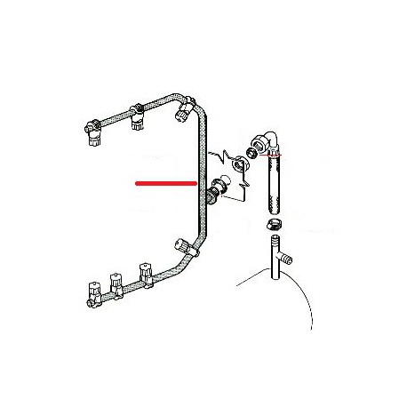 TUBE RINCAGE LS400 ORIGINE RANCILIO - ENQ274