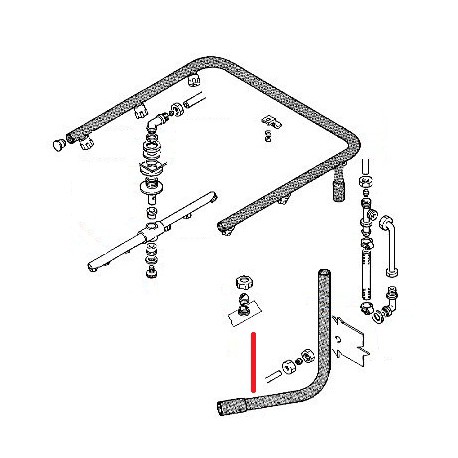 TUBE LAVAGE LT365 ORIGINE RANCILIO - ENQ807