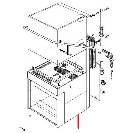 CUVE + BASE LS1105 ORIGINE RANCILIO - ENQ221