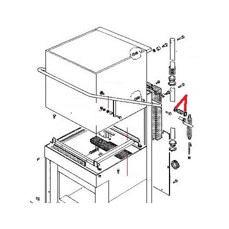 CHASSIS PORTE PANIER LS1105 ORIGINE RANCILIO - ENQ223