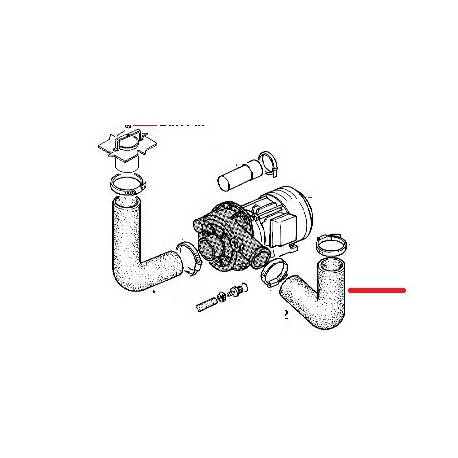 TUYAU ENTREE EAU LS50/80 ORIGINE RANCILIO - ENQ460