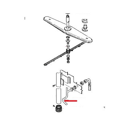 TUBE RINCAGE LS1105 ORIGINE RANCILIO - ENQ310