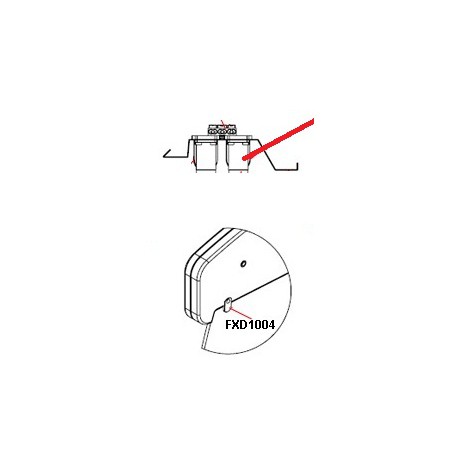 SUPPORT FIXATION NEON ORIGINE FRILIXA - SKQ6686