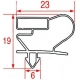JOINT 765X670MM MAGNETIQU GRIS - TIQ10775