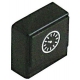 BUTTON 23X23MM BLACK - TIQ61257