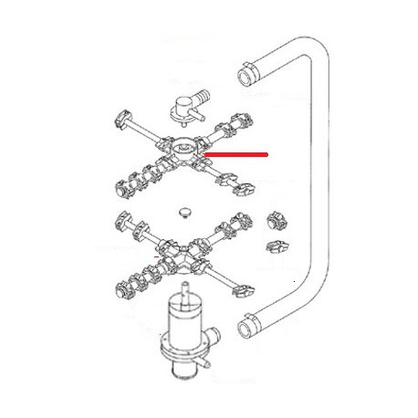 CROIX DE LAVAGE RINCAGE SUPERIEUR ORIGINE SAMMIC - FNQ47