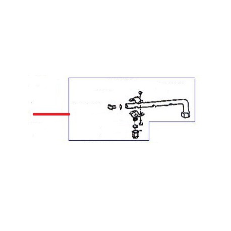 BRAZO DE LAVADO SUPERIOR COMPLETO INOXIDABLE - FYQ6567