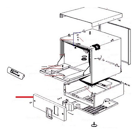 PANNEAU FACADE INOX ORIGINE SIMONELLI - FYQ377