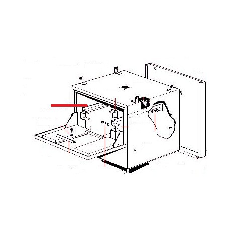 GUIDE PANIER DROITE 6/82 ORIGINE SIMONELLI - FYQ303