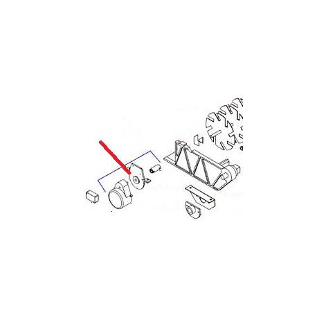 SOPORTE MOTOR AGITADOR CON PATA - FGNQ656