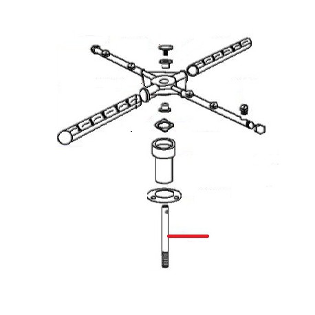 AXE GIRATOIRE INFERIEUR ORIGINE UNIVERBAR - HAQ661