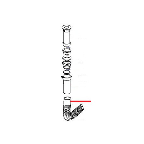 TUBE VIDANGE ORIGINE UNIVERBAR - HAQ639