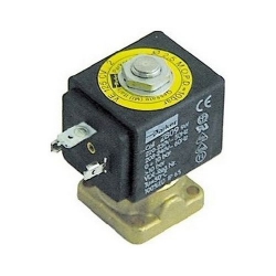 2-WAY SOLENOID VALVE 230V LARGE COIL OUTLETS SQUARE BASE