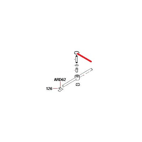 BRACCIO DI LAVAGGIO PIATTO GL1040 ORIGINE - NEQ722