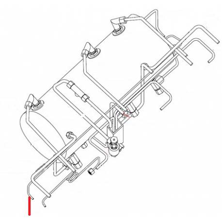 TUBE MANO-CHAUDIERE 3GR ORIGINE SIMONELLI - FQ6343