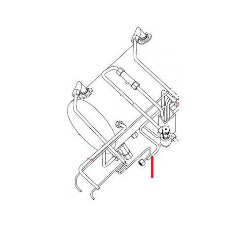 TUBE VIDANGE GR GAUCHE 3GR ORIGINE SIMONELLI - FQ6344