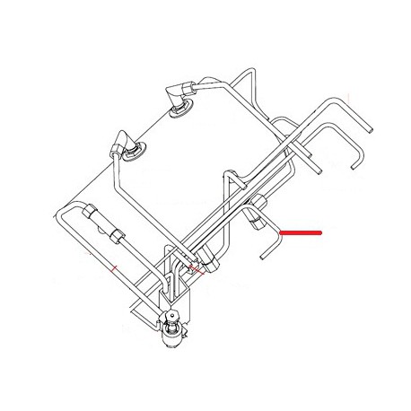 TUBE VIDANGE GROUPE CENTRAL 3G ORIGINE SIMONELLI - FQ6456