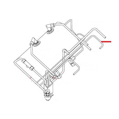 TUBE VIDANGE GROUPE DROIT 3GR ORIGINE SIMONELLI - FQ6457