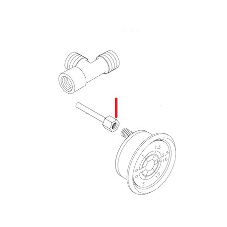 TUBE MANO-CHAUDIERE 2GR ORIGINE SIMONELLI - FQ6465