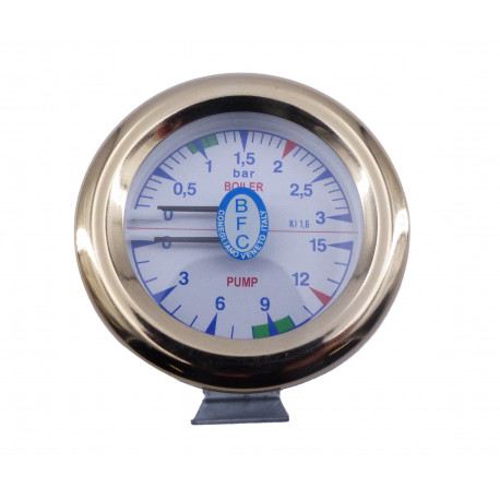 MANOMETER DOUBLE-ECHELLE DORE GENUINE BFC - OSPQ88