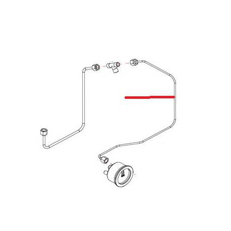  DOUBLE SCALE CHROME MANOMETER ORIGIN BFC; - OSPQ89