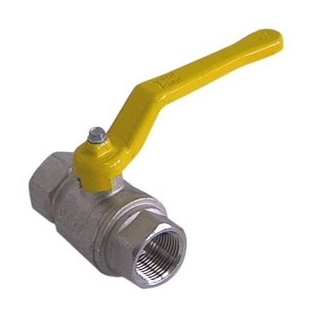 GAS TAP 3/4F PLUG SPHERICAL HANDLE 80MM - TIQ2297