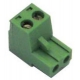 PACK OF OF 5 CONNECTOR GREEN 2 TERMINALS PAS 5.08MM UNIVERSAL