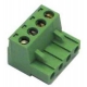 UNIVERSAL GREEN 4-POLE CONNECTOR ROUNDED PITCH 5.08MM