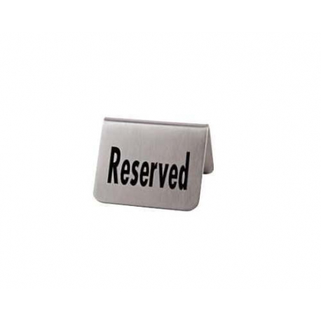 TABLE STAND RESERVED STAINLESS STEEL X2 5.5X5CM H:3.5 PACK DE 2 - RRI163