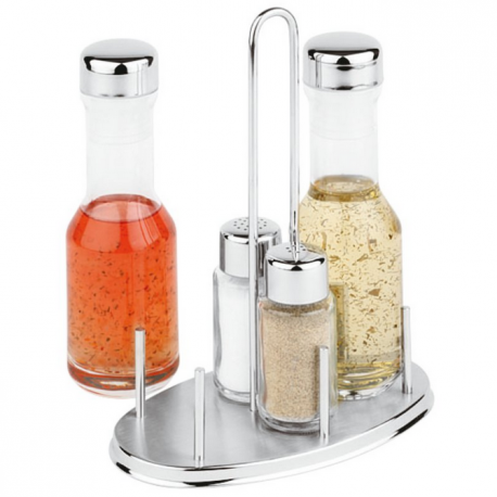 CONDIMENT SET 4 PCS STAINLESS STEEL - RRI061