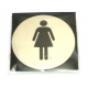 SIGN PLATE WOMAN Ã˜7.5CM - RRI151