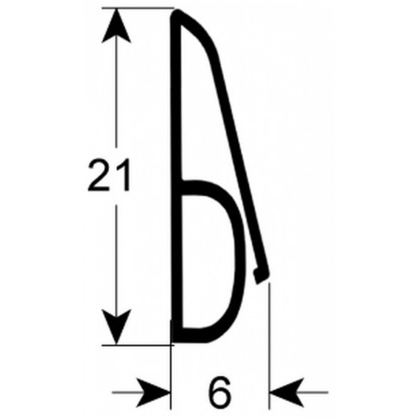 GUARNIZIONE DI PORTA L=626MM NIAGARA - RQ6676