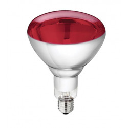 LAMPARAS INCANDESCENTE ROJAS 250W E27 230-250V L:173MM L:125MM