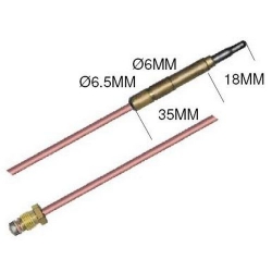 LOT OF 5 THERMOCOUPLES 1000MM SIT M9X1 GENUINE