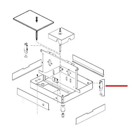 KIT PIEDE POSTERIORE SINISTRA ORIGINALE - SQ7537