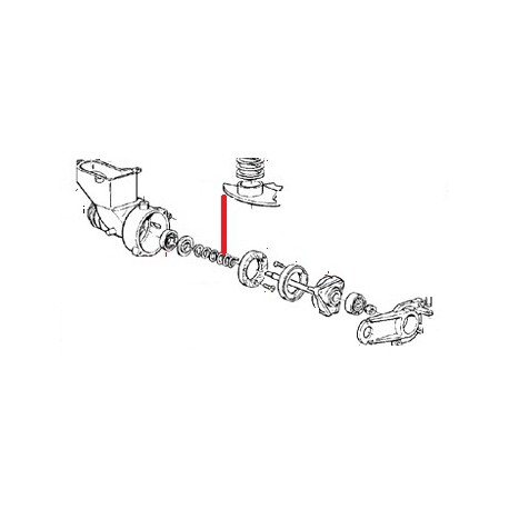 ECROU M10 GAUCHE ORIGINE CIMBALI - PQ410