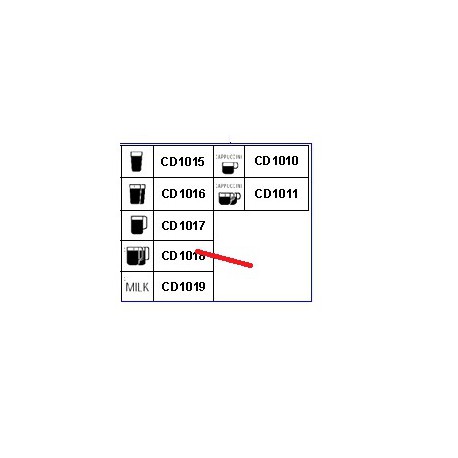 BOUTON 2 GRANDE TASSES ORIGINE CIMBALI - PQ6563