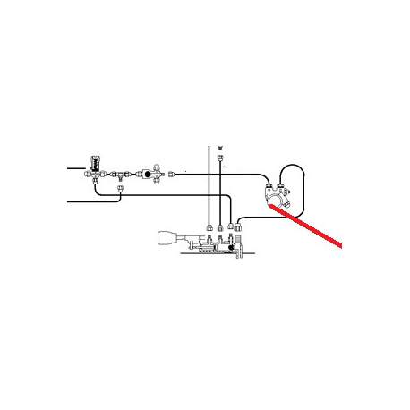 TUBE ENTREE EAU-ELECTROVANNE ORIGINE CIMBALI - PQ6703