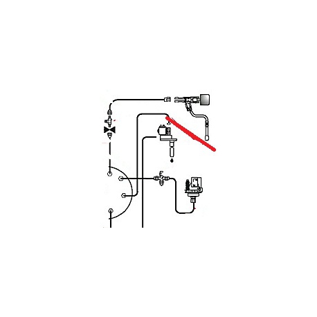 TUBE CHAUDIERE A ROBINET EAU ORIGINE CIMBALI - PQ6838