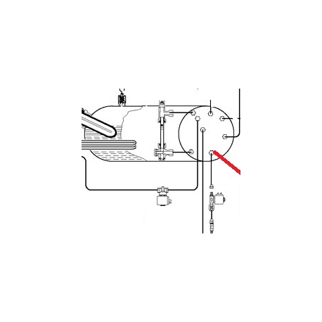 TUBE ELECTROVANNE - CHAUDIERE - PQ6702