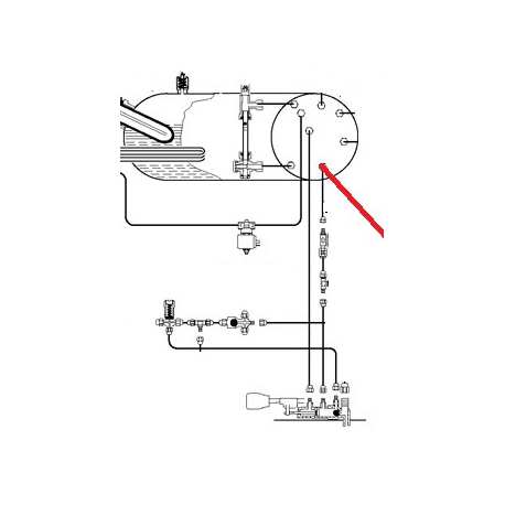 TUBE ALIMENTATION CHAUDIERE ORIGINE CIMBALI - PQ6710