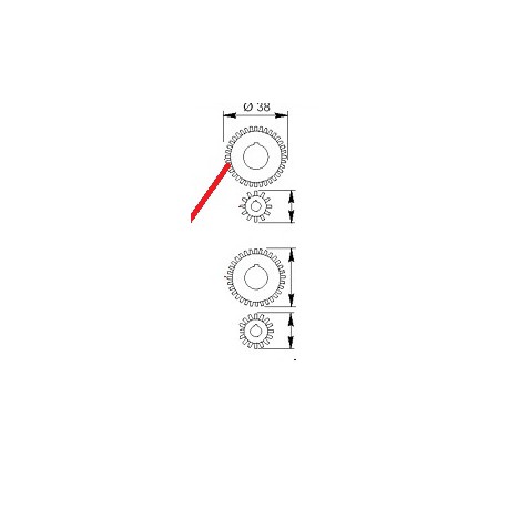 PIGNONE ALBERO RIDUTTORE Z36 - PQ6680