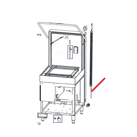 GAMBO TENDITORE MOLLA SC/SL1100 250MM ORIGINALE - FNQ736